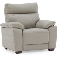 Product photograph of Posit Leather 1 Seater Sofa In Light Grey from Furniture in Fashion
