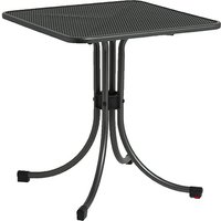 Product photograph of Prats Outdoor Square Metal Bistro Table In Grey from Furniture in Fashion