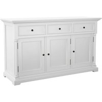 Product photograph of Proviko Wooden Classic Sideboard With 3 Doors In Classic White from Furniture in Fashion