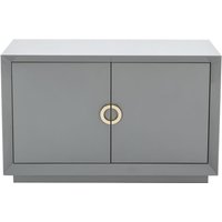 Product photograph of Quin High Gloss Sideboard With 2 Doors In Grey from Furniture in Fashion