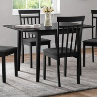 Product photograph of Ranee Extending Wooden Dining Table In Black from Furniture in Fashion