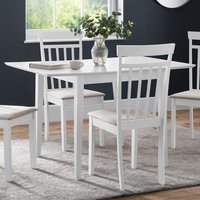 Product photograph of Ranee Extending Wooden Dining Table In White from Furniture in Fashion