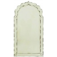 Product photograph of Raze Arched Star Detail Wall Mirror In Antique Brass Frame from Furniture in Fashion