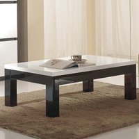 Product photograph of Regal Coffee Table In Black And White With High Gloss Lacquer from Furniture in Fashion