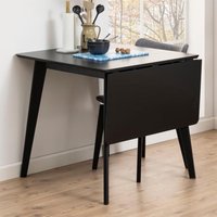 Product photograph of Reims Extending Wooden Dining Table In Matt Black from Furniture in Fashion