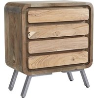 Product photograph of Reverso Wooden Wide Chest Of Drawers In Reclaimed Wood And Iron from Furniture in Fashion