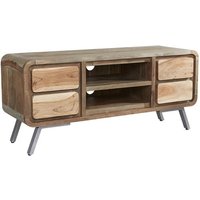 Product photograph of Reverso Wooden Tv Stand In Reclaimed Wood And Iron from Furniture in Fashion