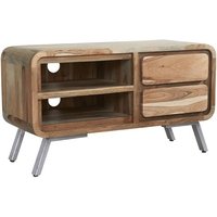 Product photograph of Reverso Wooden Tv Stand Medium In Reclaimed Iron And Wood from Furniture in Fashion