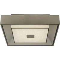Product photograph of Rhea Led Crystal Sand Flush Ceiling Light In Silver from Furniture in Fashion