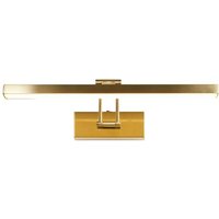 Product photograph of Rhodes Led Picture Light Small In Satin Brass from Furniture in Fashion