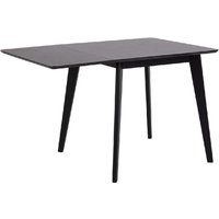 Product photograph of Riga Wooden Extending Dining Table In Black from Furniture in Fashion