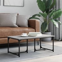 Product photograph of Rivas Wooden Coffee Table Rectangular In Grey Sonoma Oak from Furniture in Fashion
