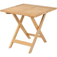 Product photograph of Robalt Outdoor Square 530mm Wooden Side Table In Natural from Furniture in Fashion