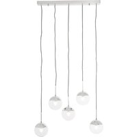 Product photograph of Rocklin Clear Glass Shade Pendant Light In Chrome from Furniture in Fashion