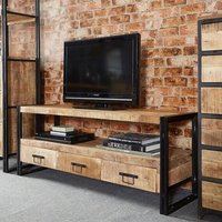 Product photograph of Clio Tv Stand Rectangular In Reclaimed Wood And Metal Frame from Furniture in Fashion