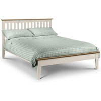 Product photograph of Salem Wooden King Size Bed In Oak And White from Furniture in Fashion