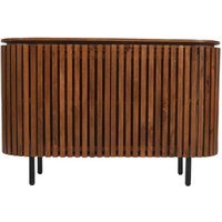 Product photograph of Salvo Mango Wood Sideboard With 2 Doors In Walnut from Furniture in Fashion