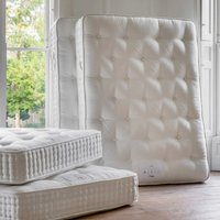 Product photograph of Saratoga Fabric King Size Mattress In White from Furniture in Fashion