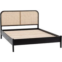 Product photograph of Scalar Wooden King Size Bed In Black And Natural from Furniture in Fashion