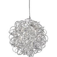 Product photograph of Scribble Led 6 Light Diamond Shape Pendant Light In Chrome from Furniture in Fashion