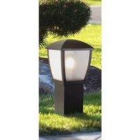 Product photograph of Seattle Outdoor Post Light In Black With Clear Acrylic Panels from Furniture in Fashion