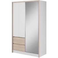 Product photograph of Sedona 134cm Woooden Wardrobe With 2 Sliding Doors In Sonoma Oak from Furniture in Fashion