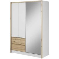 Product photograph of Sedona 154cm Woooden Wardrobe With 2 Sliding Doors In Artisan Oak from Furniture in Fashion
