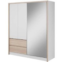 Product photograph of Sedona 184cm Woooden Wardrobe With 2 Sliding Doors In Sonoma Oak from Furniture in Fashion