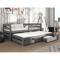 Product photograph of Sewell Wooden Day Bed With Bonnell Mattress And Trundle In Graphite from Furniture in Fashion