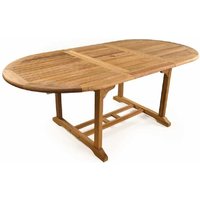Product photograph of Sierra Wooden Extending Dining Table In Teak from Furniture in Fashion