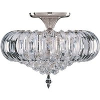 Product photograph of Sigma Semi Flush Oval Chandelier Ceiling Light from Furniture in Fashion