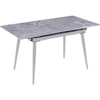 Product photograph of Sion Sintered Ceramic Stone Extending Dining Table In Grey Effect from Furniture in Fashion