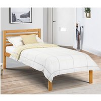 Product photograph of Sagen Wooden Single Bed In Antique Pine from Furniture in Fashion