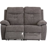 Product photograph of Sotra Fabric Electric Recliner 2 Seater Sofa In Graphite from Furniture in Fashion