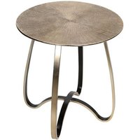 Product photograph of Split Aluminium Small Side Table In Champagne from Furniture in Fashion