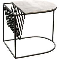 Product photograph of Stack Aluminium Side Table In Antique Black And Silver from Furniture in Fashion