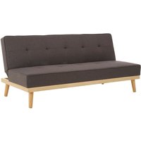 Product photograph of Porrima 3 Seater Fabric Sofa Bed In Grey from Furniture in Fashion