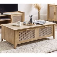 Product photograph of Sumter Wooden Coffee Table With 2 Drawers In Oak from Furniture in Fashion