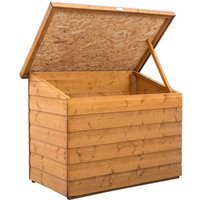 Product photograph of Swanton Wooden Patio Storage Chest In Dipped Honey Brown from Furniture in Fashion