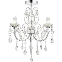 Product photograph of Tabitha 3 Lights Semi Flush Ceiling Light In Polished Chrome from Furniture in Fashion