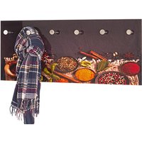 Product photograph of Tahoe Glass Wall Hung 6 Hooks Coat Rack In Spices Print from Furniture in Fashion