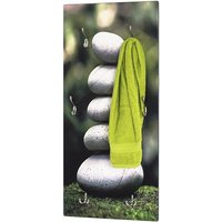 Product photograph of Tahoe Wooden Wall Hung 6 Hooks Coat Rack In Stone Print from Furniture in Fashion