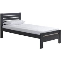 Product photograph of Talox Wooden Single Bed In Dark Grey from Furniture in Fashion