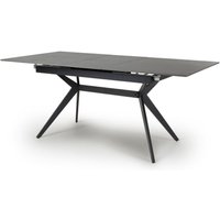 Product photograph of Tarsus Ceramic Extending Dining Table With Metal Legs In Grey from Furniture in Fashion