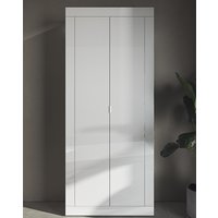 Product photograph of Taylor High Gloss Wardrobe With 2 Doors In White from Furniture in Fashion