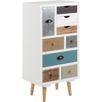 Product photograph of Thaws Wooden Chest Of 9 Drawers In Multicolored from Furniture in Fashion
