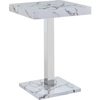 Product photograph of Topaz High Gloss Bar Table Square In Diva Marble Effect from Furniture in Fashion