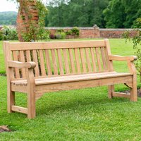 Product photograph of Towson Wooden Garden Seating Bench In Oak from Furniture in Fashion