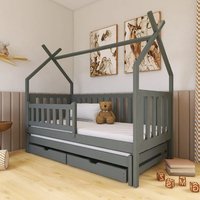 Product photograph of Tracy Wooden Day Bed With Bonnell Mattress And Trundle In Graphite from Furniture in Fashion