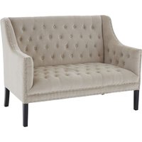 Product photograph of Trento Upholstered Velvet 2 Seater Sofa In Light Camel from Furniture in Fashion